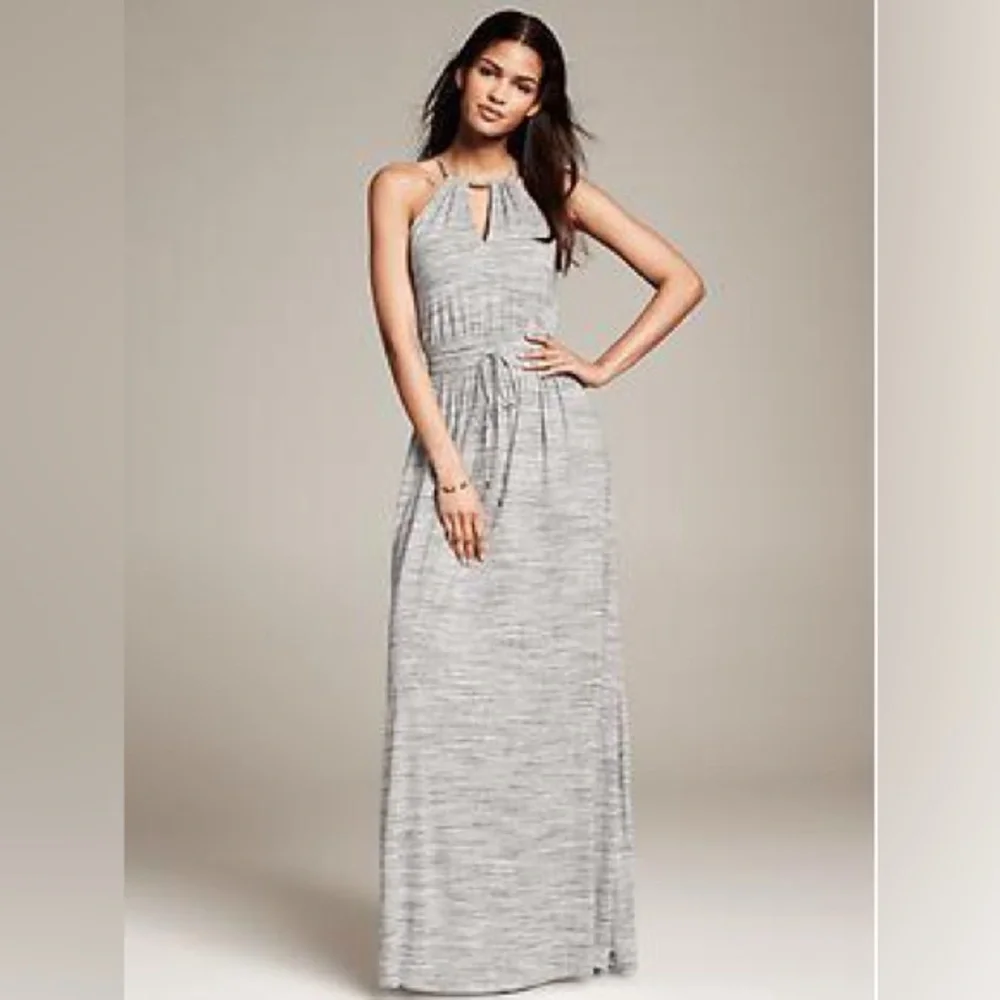 Banana Republic Grey Knit Patio Maxi Dress XS - Picture 8 of 8